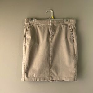 Gap Khaki 18inch Pencil Skirt